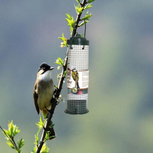 Fashionable Hanging Plastic Mesh Bird Feeder - Medium Size
