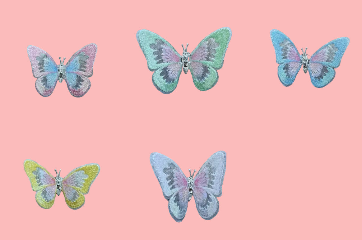 Moving Embroidery Butterfly Car Air Outlet Decoration
