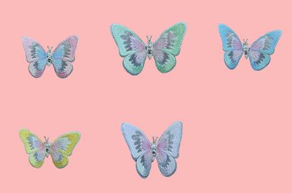 Moving Embroidery Butterfly Car Air Outlet Decoration