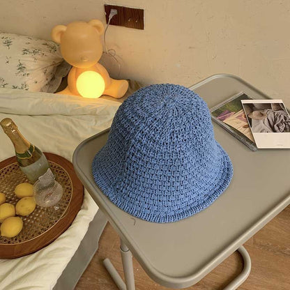 Fashion Knitted Round Top Fisherman Hat