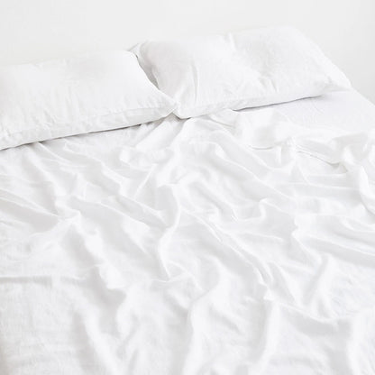 Ins Style Nordic Pure Linen Bed Sheet