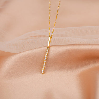 Simple One-shaped Necklace Female Summer Niche