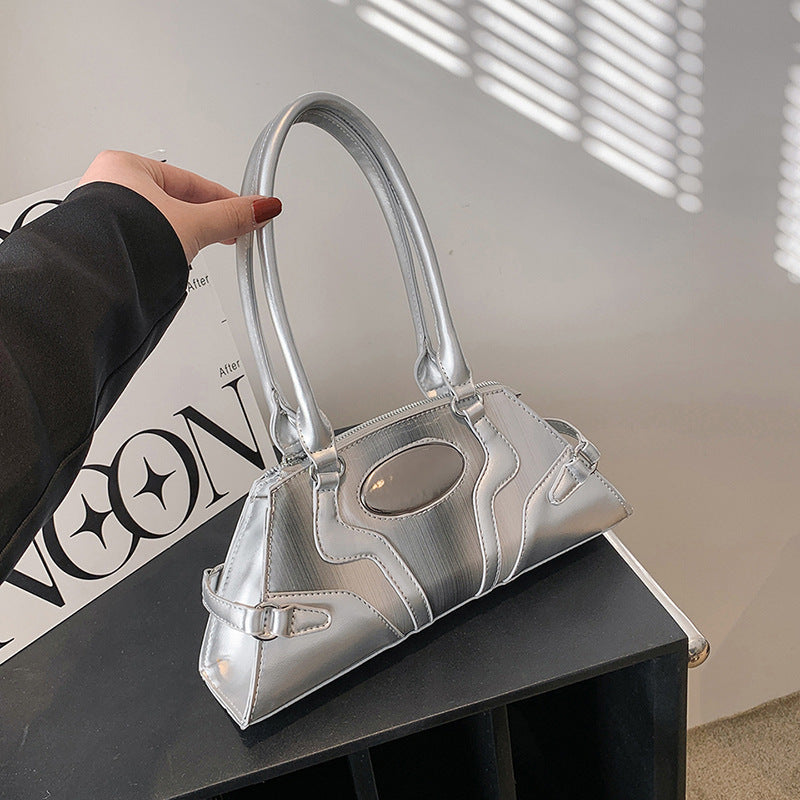 New Glossy Metal Fashion Belt Decorative Shoulder Bag