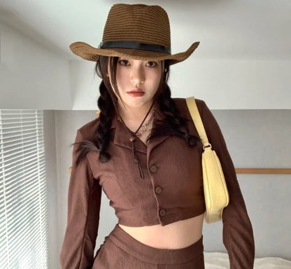 Western Cowboy Hat Summer Woven Cool Hat