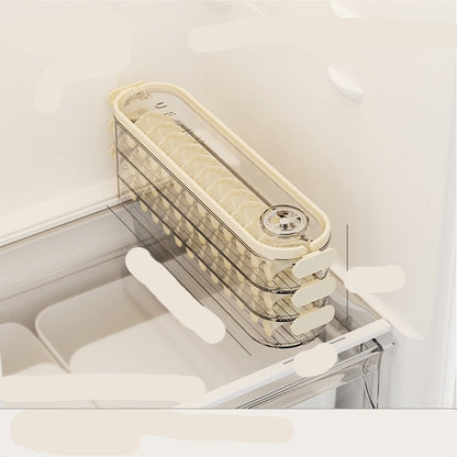 Dumpling box with measurements on a white background