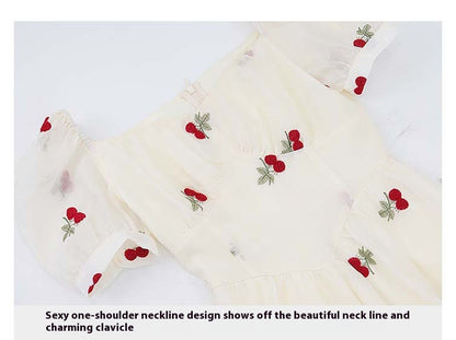 Summer Seaside Vacation French Dress Women