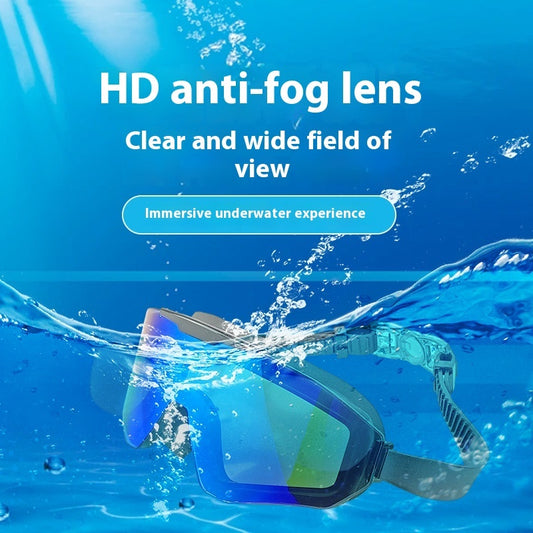 Swimming Goggles Super Large Vision HD Anti-fog