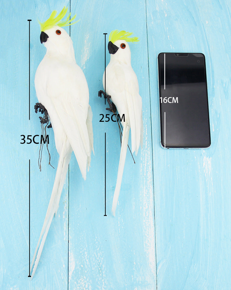 Artificial Foam Feather Parrot Decoration