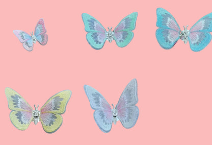 Moving Embroidery Butterfly Car Air Outlet Decoration