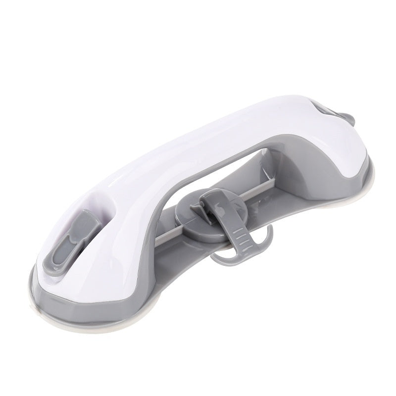 White and gray device with a suction cup on a white background