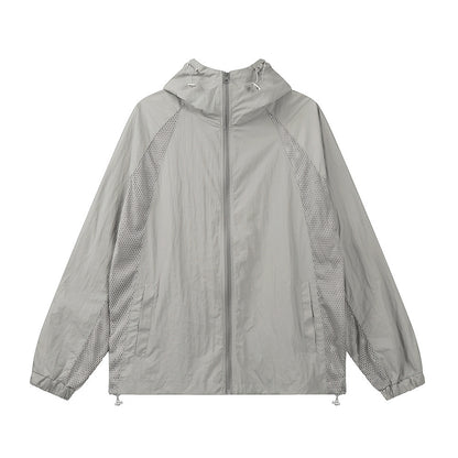 Sun Protection Clothing - Lightweight Long Sleeve Hooded Jacket