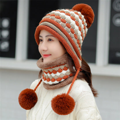 Women's Outdoor Cycling Fleece Thick Wool Hat
