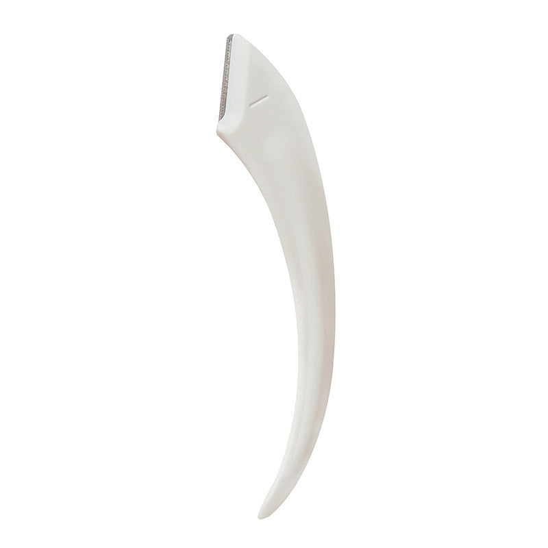 Curved Moon Eyebrow Trimming Knife with Comb - Small Beauty Gadget