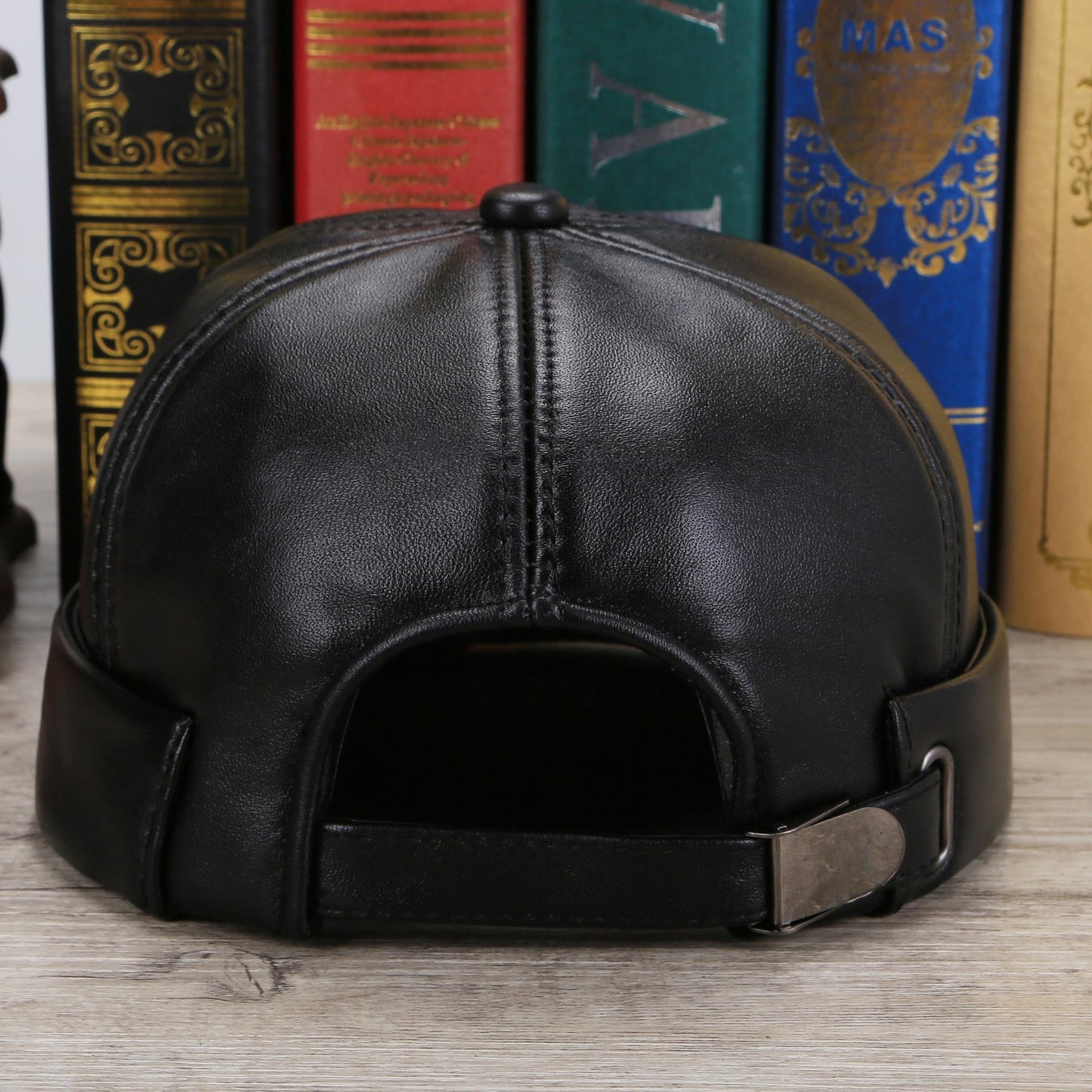 Dome Adjustable Leather Landlord Hat for Men