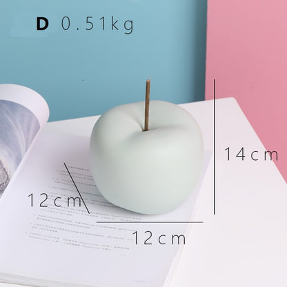 Nordic Town Apple Ceramic Christmas Decoration