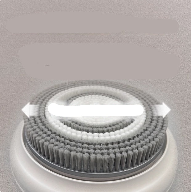 Wide head large brush with text on a gray background