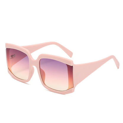Square Large Frame Fashion Trend Sunglasses