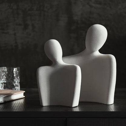 Modern Minimalist Sculpture – Ceramic Resin Home Decoration