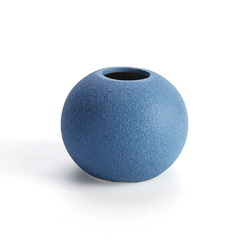 Frosted Glaze Ceramic Vase for Dried Flowers
