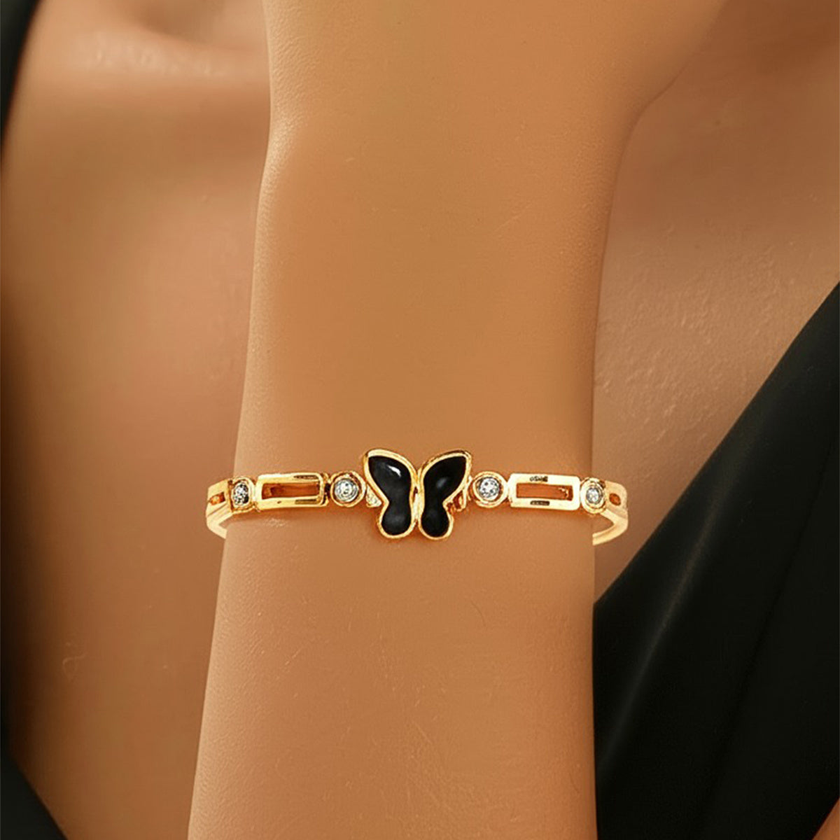 Lxalry Gold Electroplated Pure Iron Cuff Bracelet Handmade Minimalist Jewelry For Women Luxury Everyday  Formal Wear Essential With Secure Comfort Fit