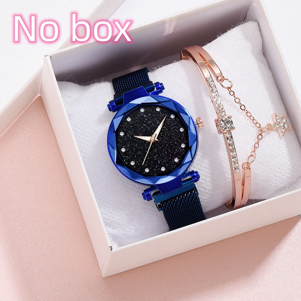 Luxury Women’s Starry Sky Magnet Buckle Bracelet Watch