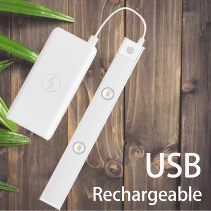 USB LED Night Light with Motion Sensor - Wireless Thin Light for Indoor Use