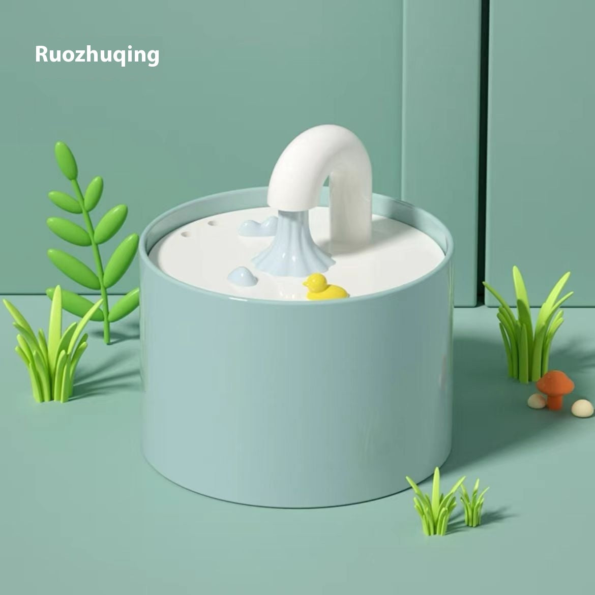 Automatic Circulating Water Drinking Mouth Wet-Proof Cat Ceramic Water Dispenser