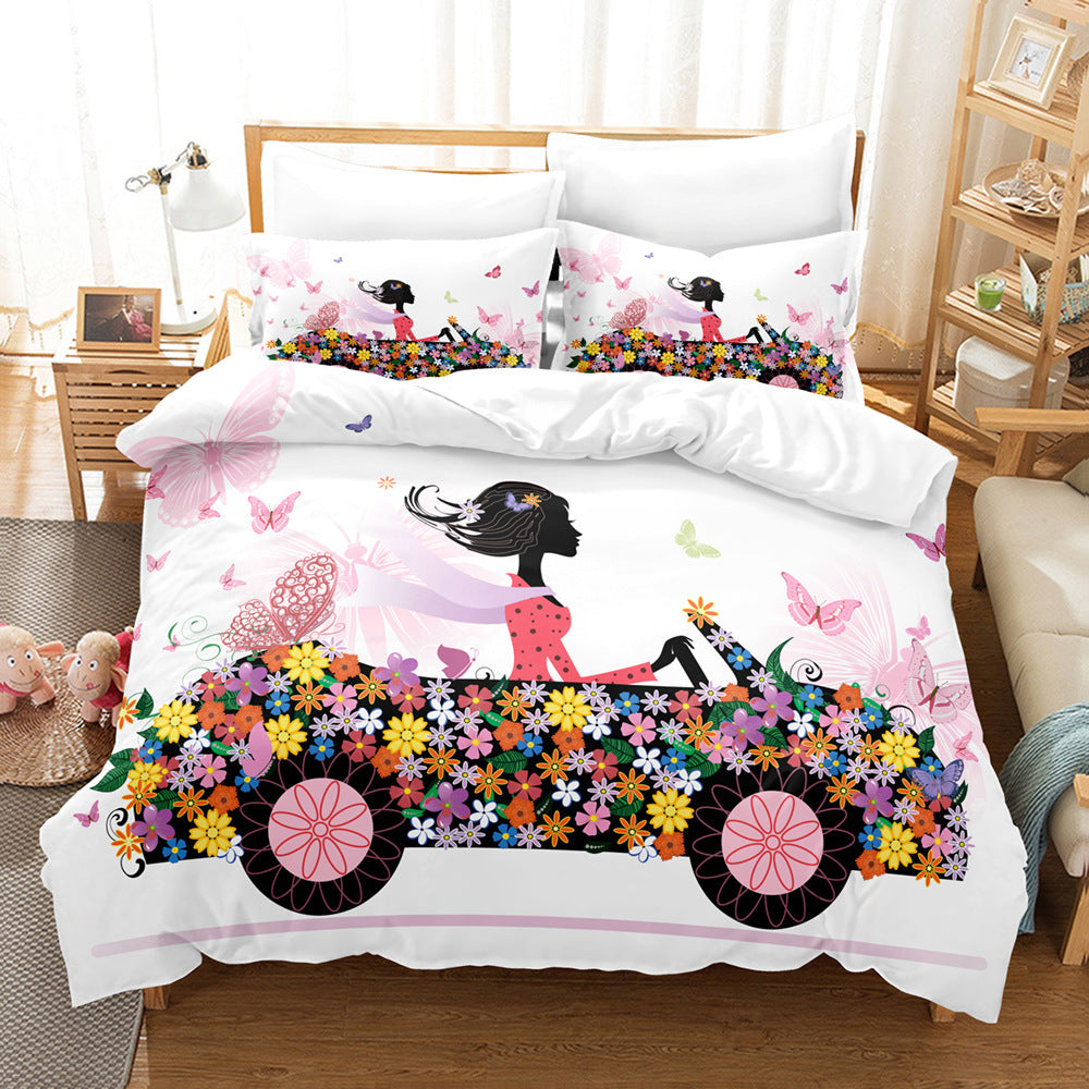 3D Digital Printed Bedding Kit To Customize Bed Sheets And Duvet Covers