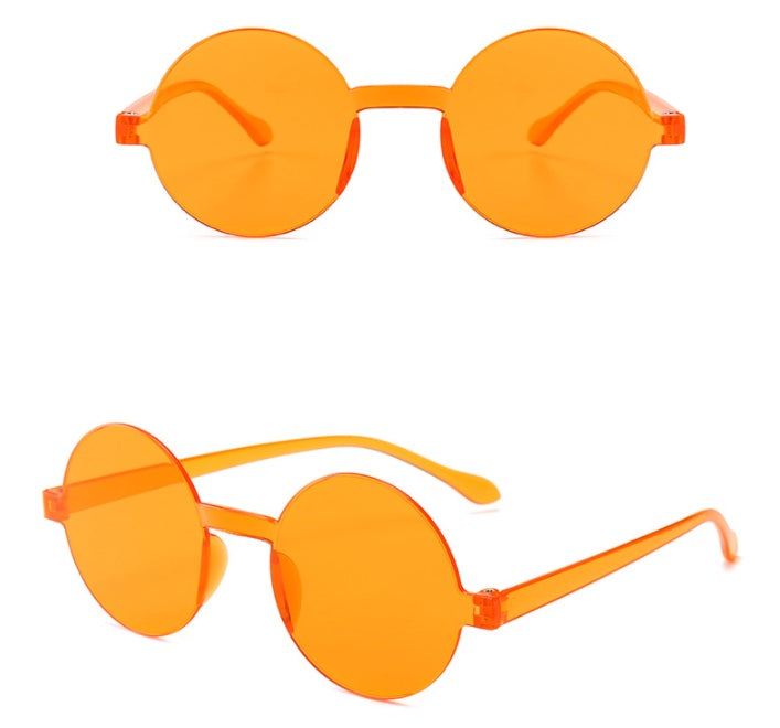 Rimless one-piece sunglasses