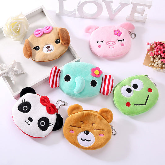 Plush Cute Coin Purse - Cartoon Cloth Women's Key Case