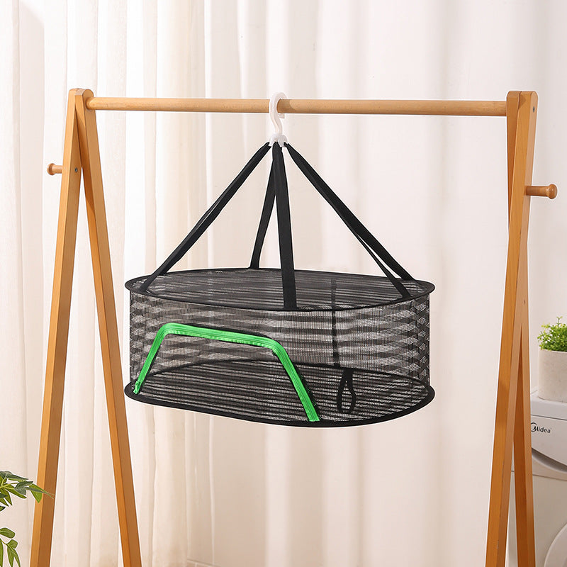 Hanging Network Dry Goods Artifact - Foldable Fly Cage for Balcony Drying