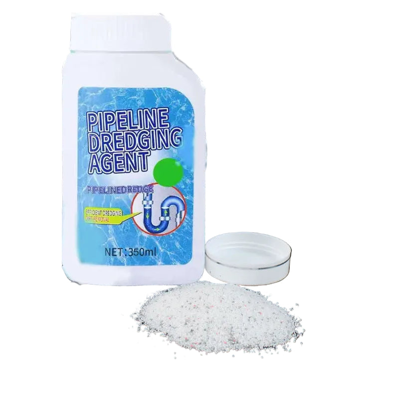 Bottle of Pipeline Dredging Agent with a black background