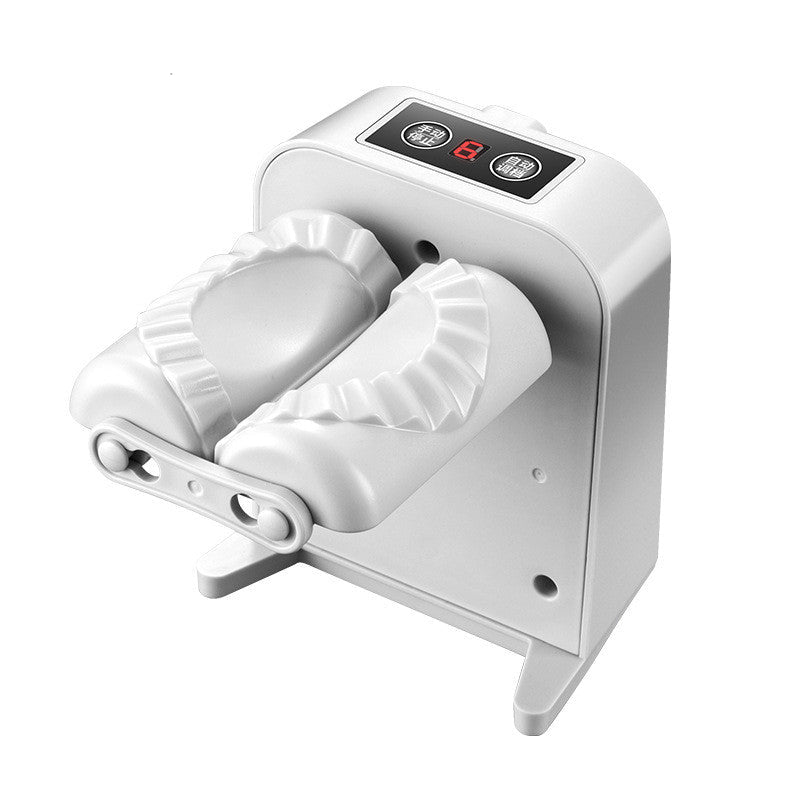 White nail drill with two nail beds on a white background