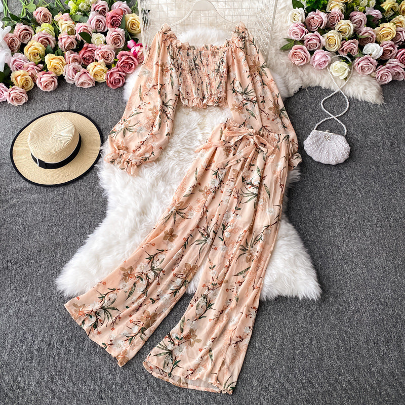 Casual Fashion Suit Female Floral Summer