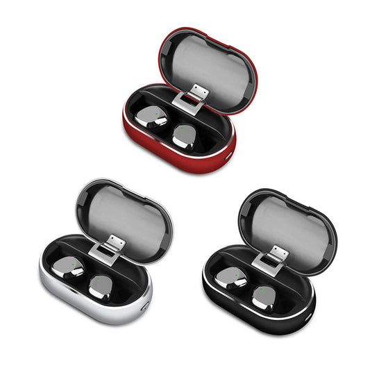 Three open black electronic cases with red, silver, and black interior accents on a white background.