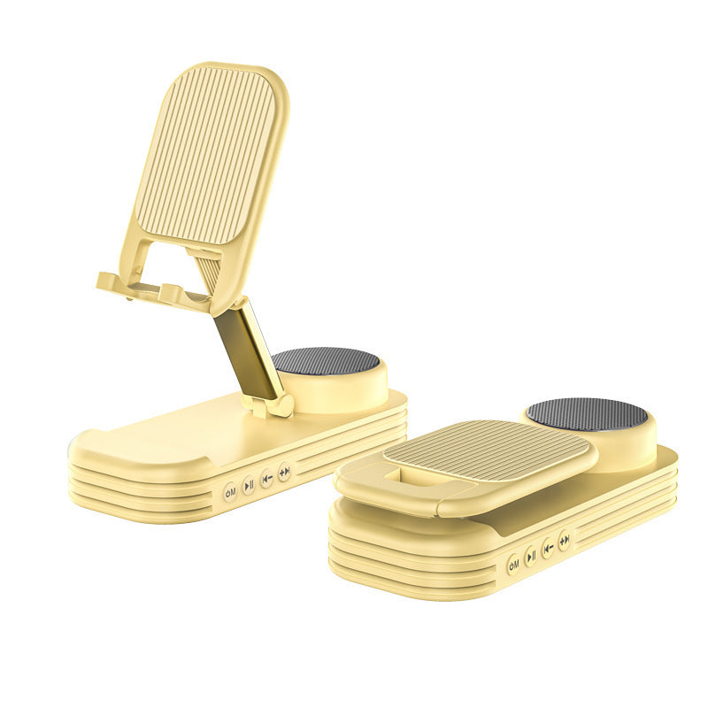 Gold step platform with adjustable height on a white background