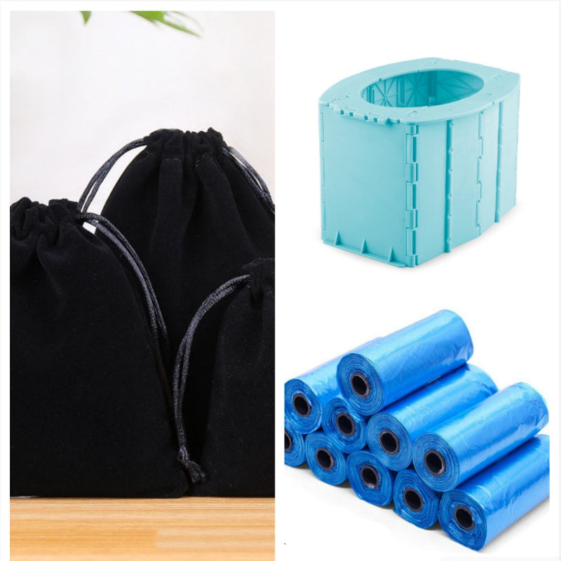 Portable Travel Folding Toilet Urinal - Mobile Seat for Camping & Hiking