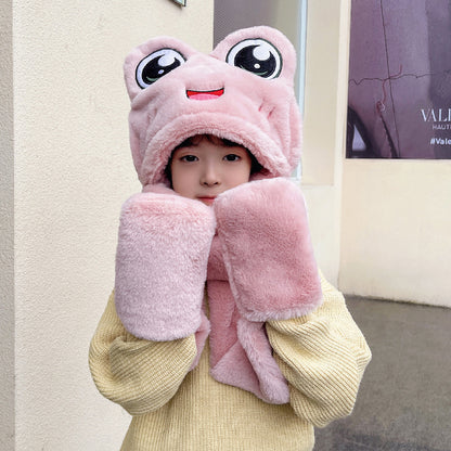 Children's Ear Protector Warm Hat Scarf Gloves