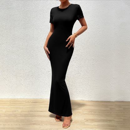 Dress Round Neck Short Sleeve Dress