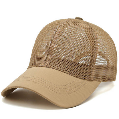 Unisex Breathable Mesh Flat Cap for Summer