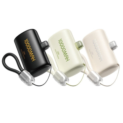 Three Linglong emergency power banks with '10000mAh' text on a white background.
