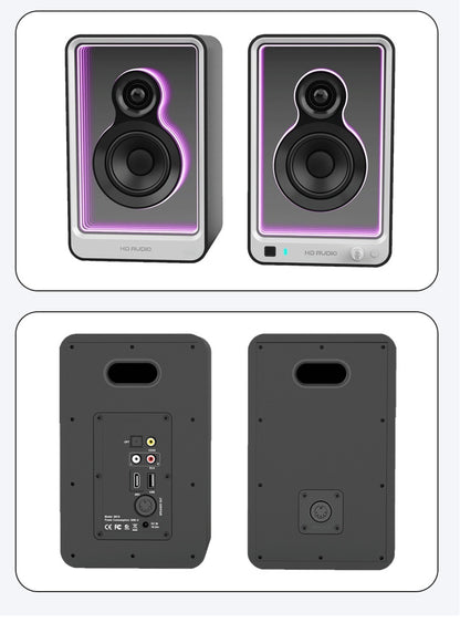 Monitor Speaker Bluetooth Computer Audio HIFI TV Audio Super Cool Light