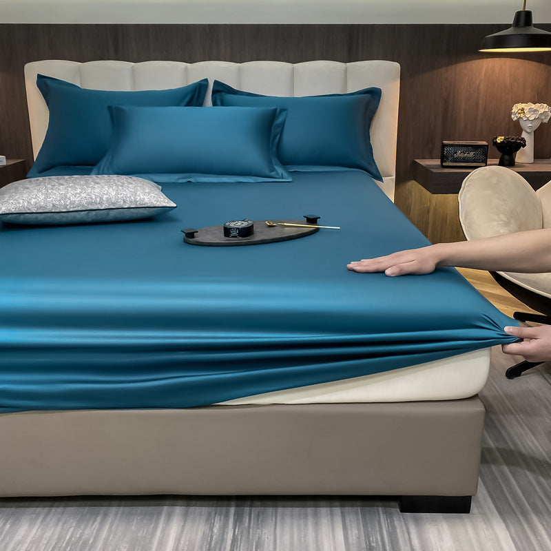 60 Cotton Long-staple Cotton Three-piece Bed Sheet Set