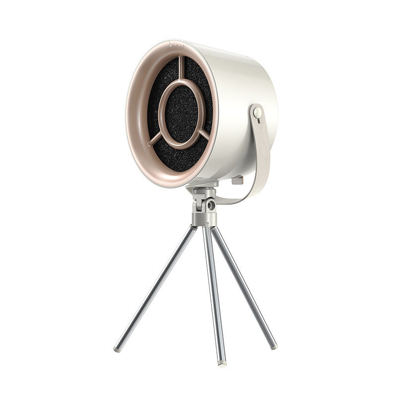 Vintage-style microphone on a white background
