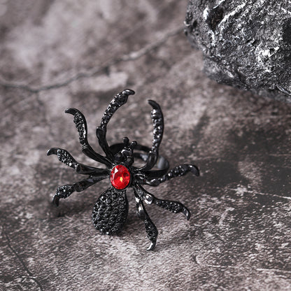 Halloween Spider Ring with Rhinestone