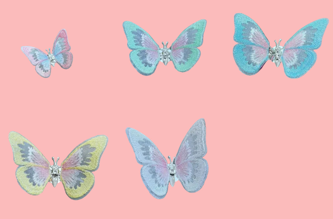 Moving Embroidery Butterfly Car Air Outlet Decoration