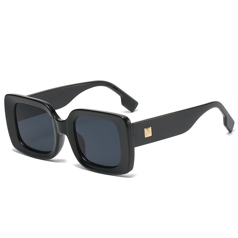 Classic Retro Square Sunglasses Large Frame