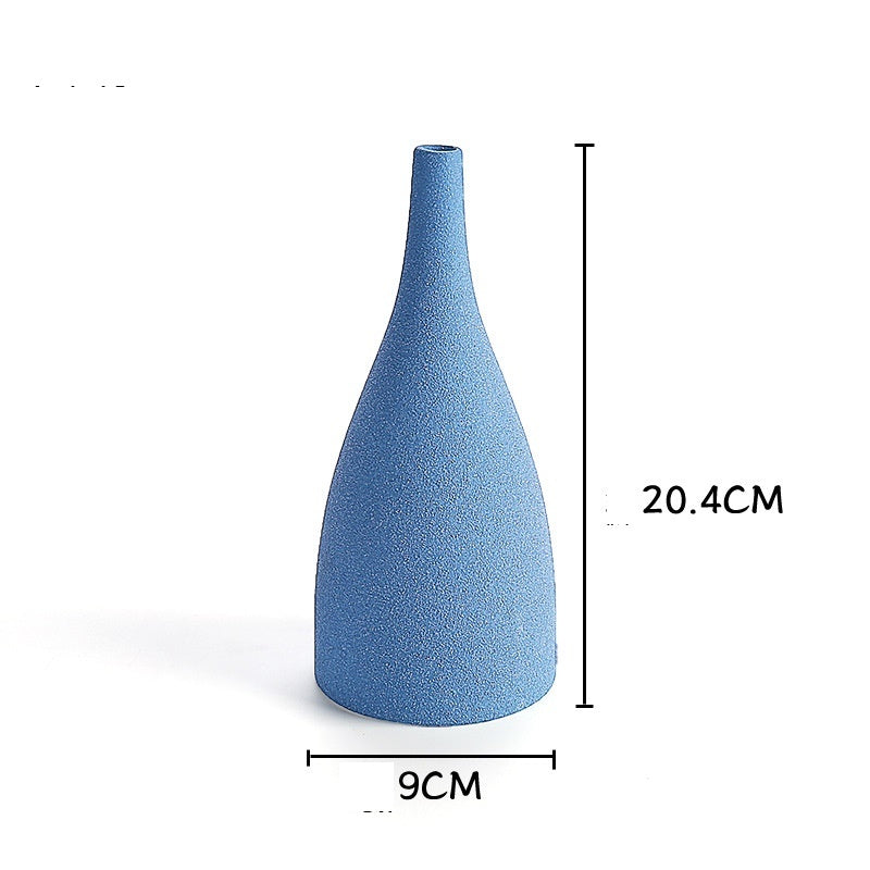 Frosted Glaze Ceramic Vase for Dried Flowers