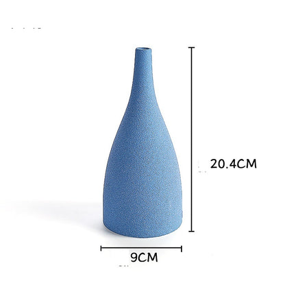 Frosted Glaze Ceramic Vase for Dried Flowers