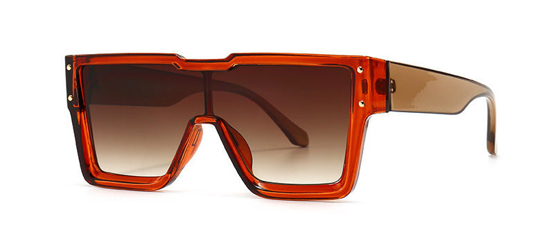 Oversized One-Lens Square Sunglasses for Men & Women